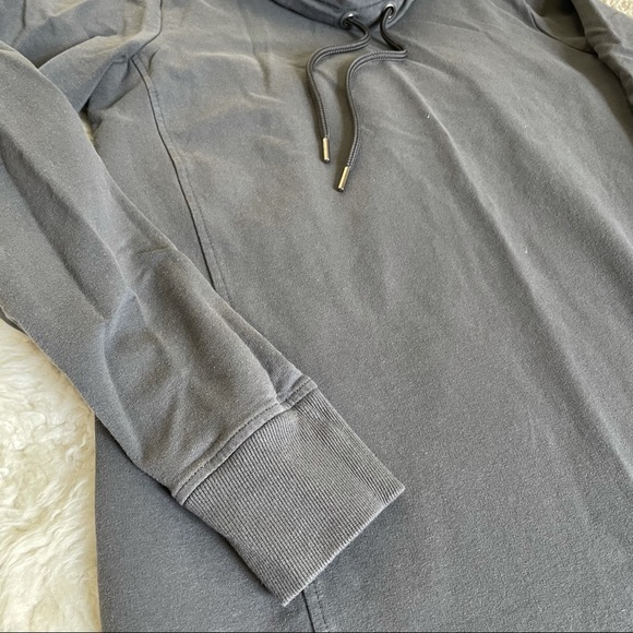 🎉HP🎉 Motherhood Maternity Sweatshirt Dress Gray Size M - Picture 4 of 8